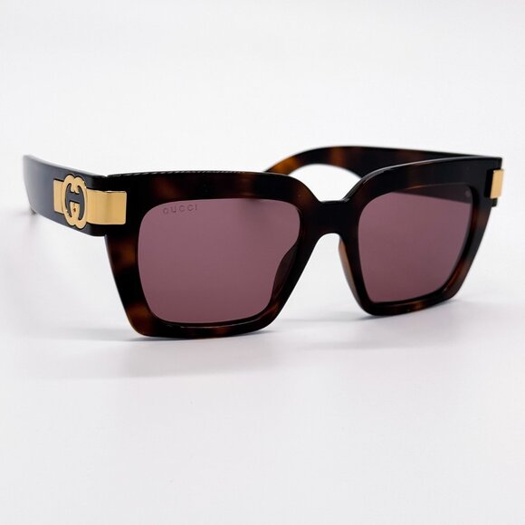 NEW GUCCI GG1689S 002 WOMEN HAVANA SUNGLASSES GUCCI - Picture 7 of 14